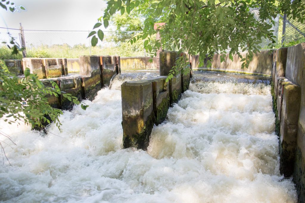 Our outfall at Badfish Creek handles the majority of our effluent stream.