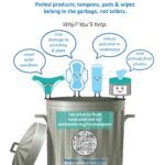 An image of the Toss Your Tampons flyer for homeowners and home inspectors.