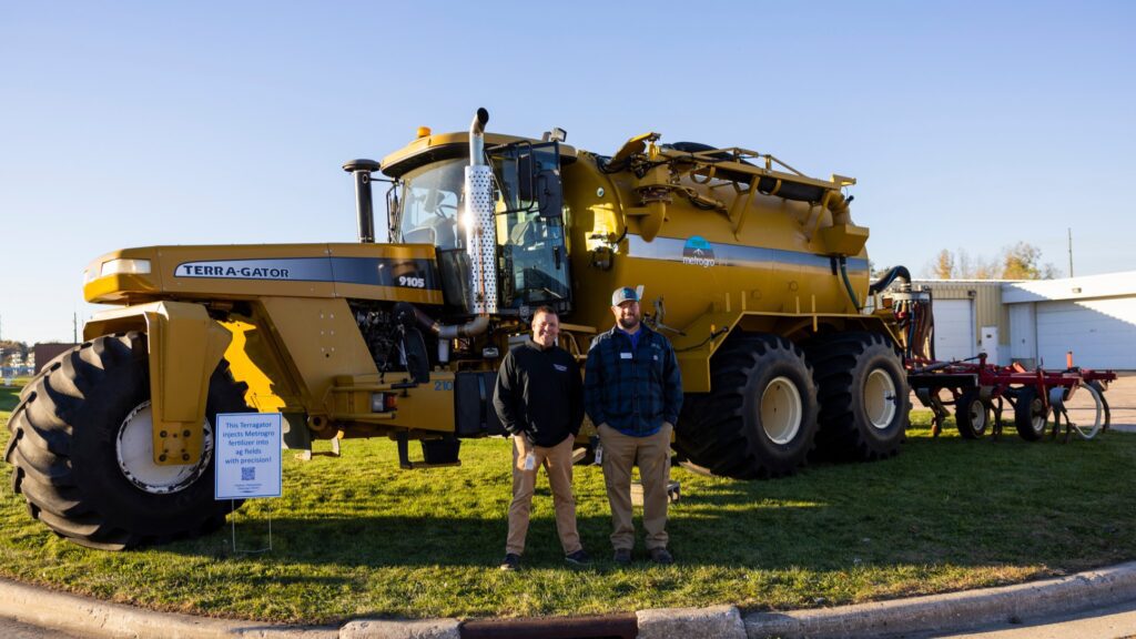 A Metrogro terragator on display as part of the Clean Water Showcase event.